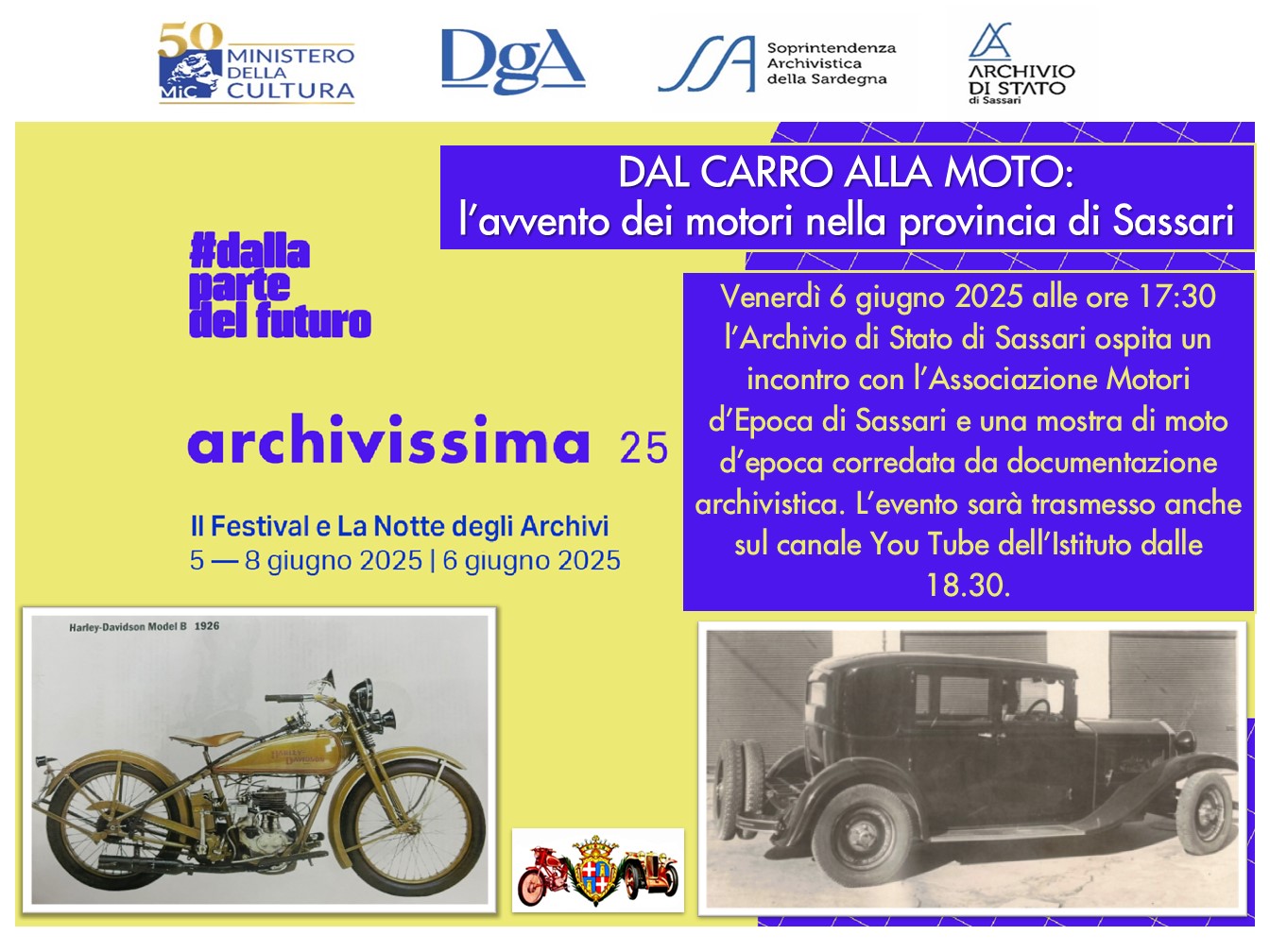 Dal carro alla moto: l’avvento dei motori nella provincia di Sassari